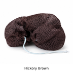 Hickory Brown African net sponge with color name