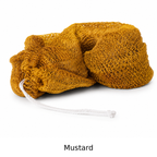 Mustard African net sponge with color name