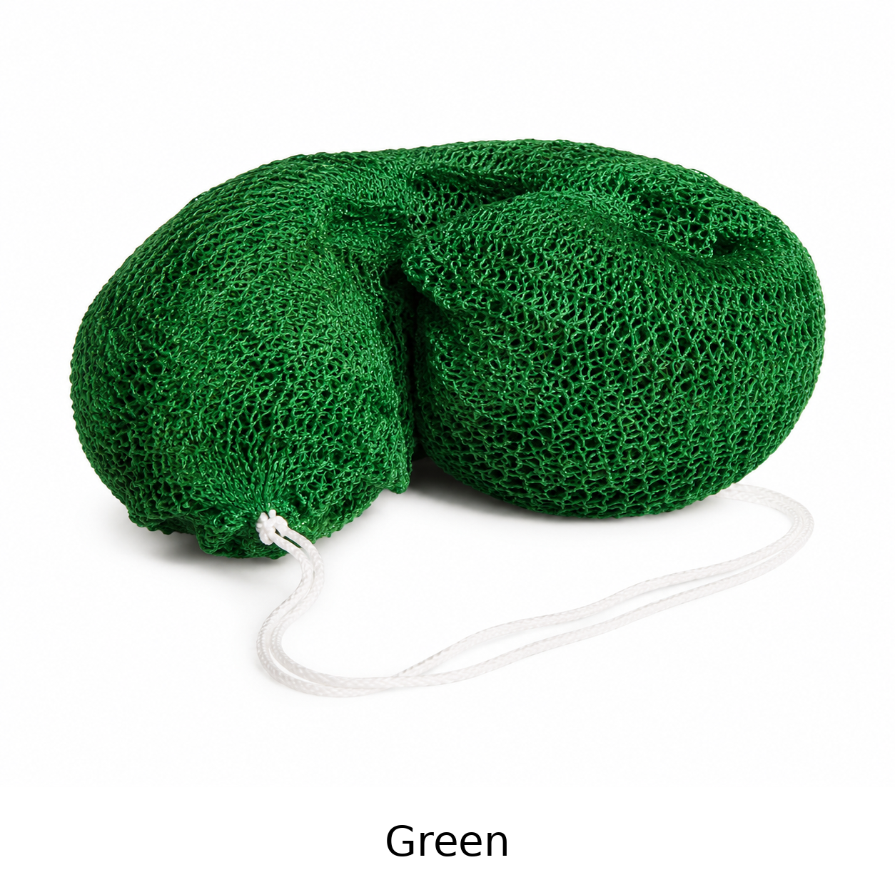 Green African net sponge with color name