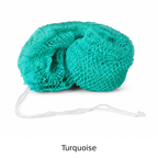 Turquoise African net sponge with color name